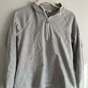 Gray Quarter-Zip woman’s golf Sweater